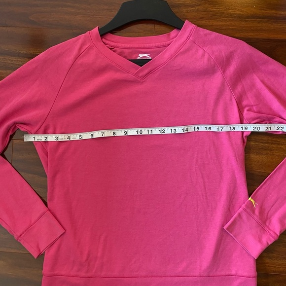 Slazenger Golf women’s Pink V-Neck pullover sweater Pima Cotton blend size large - Picture 6 of 8